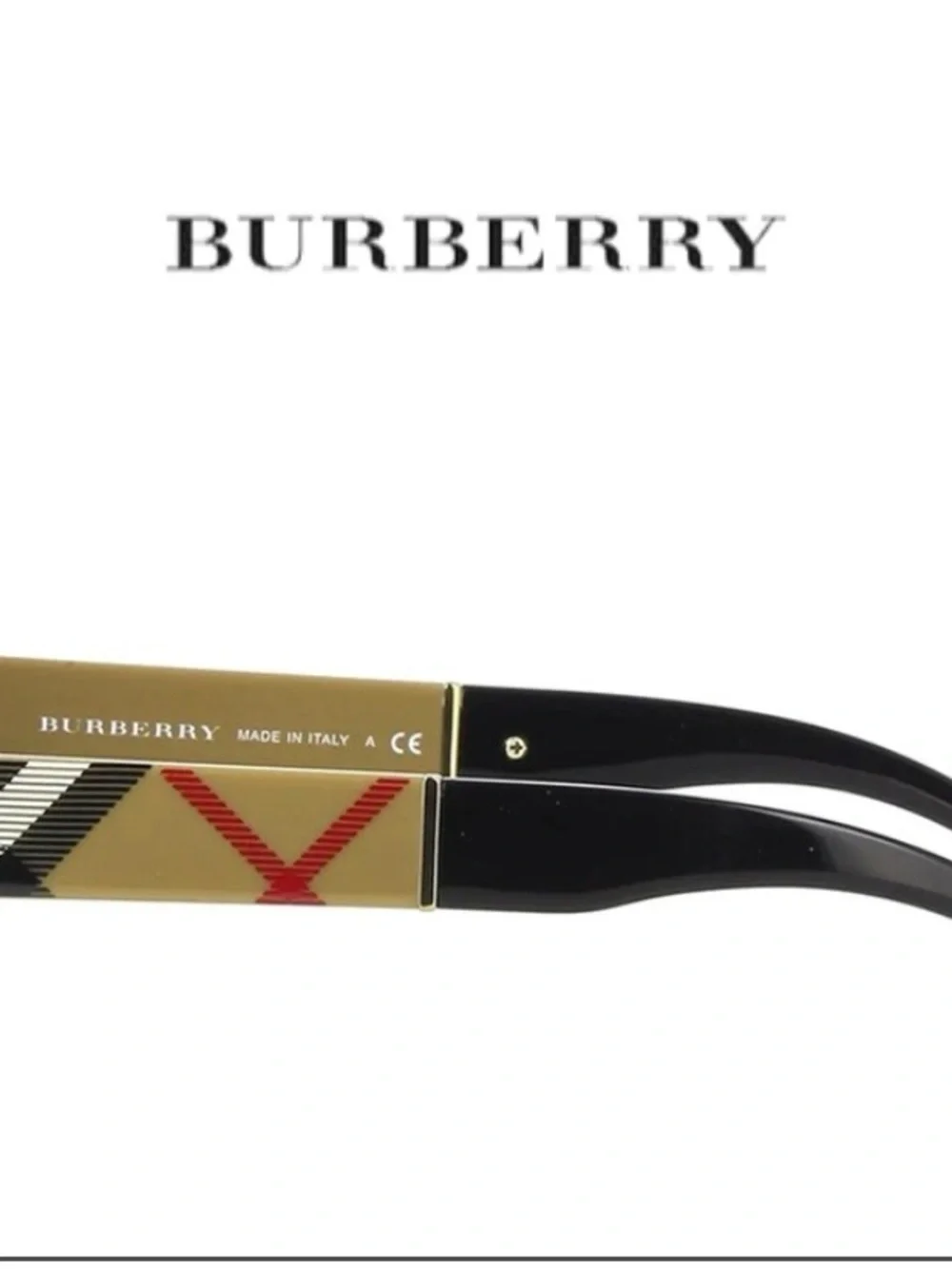 Burberry Black Sunglasses with Gradient Gray Lenses